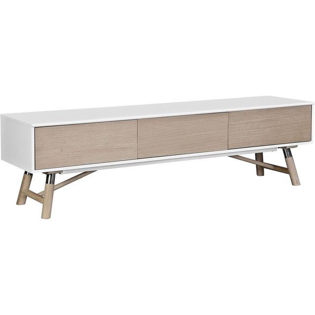 TV-taso Waltham 180cm beige/valkoinen