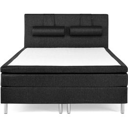 Sänkypaketti Drömvik Dream Lyx Keskikova 180x200cm musta/metalli