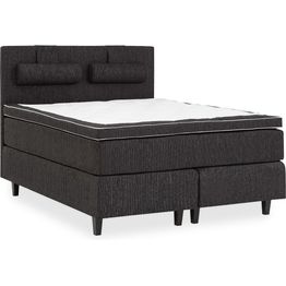 Sänkypaketti Drömvik Charleston Kova 180x200cm musta/tammi