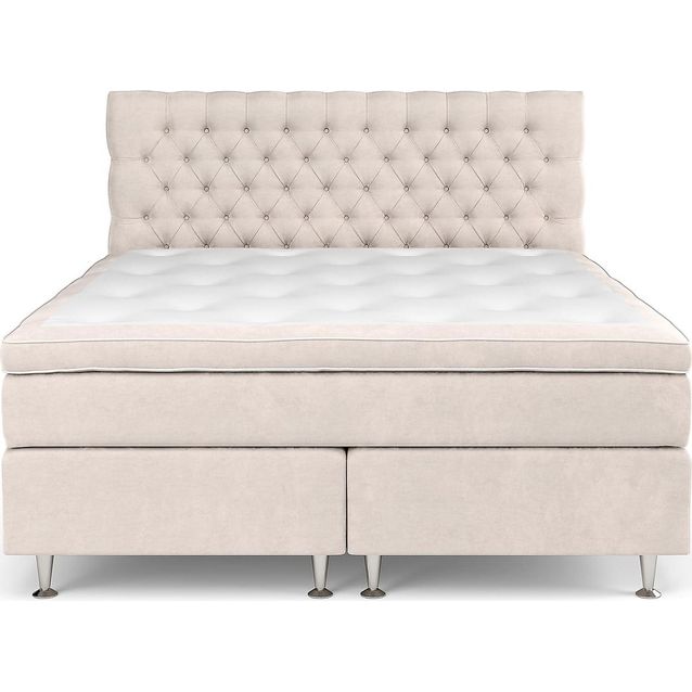 Jenkkisänkypaketti Berg & Strand Celine Grand Kova Memory 180x200cm sametti beige/puu