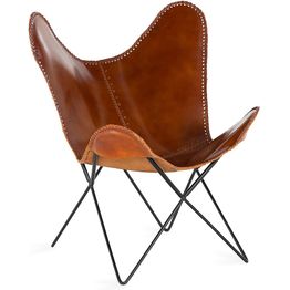 Lepakkotuoli Factory Fellow Saya ruskea