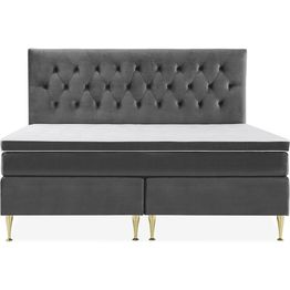 Jenkkisänky Berg & Strand Royal Velvet 210x210cm tummanharmaa