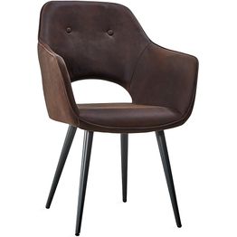 Keittiötuoli Dianny keinonahka ruskea