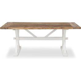 Jatkettava ruokapöytä Lyon 200cm ruskea/valkoinen