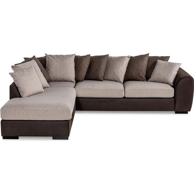 Divaanisohva Cuba 3 ist vasen heittotyynyt ruskea