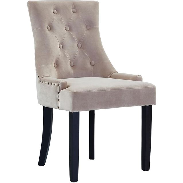 Ruokatuoli Viktoria sametti beige