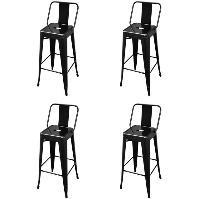 Baarijakkarat 4kpl musta teräs_1