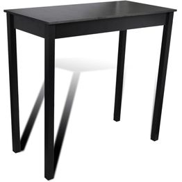 Baaripöytä mdf 115x55x107 cm musta