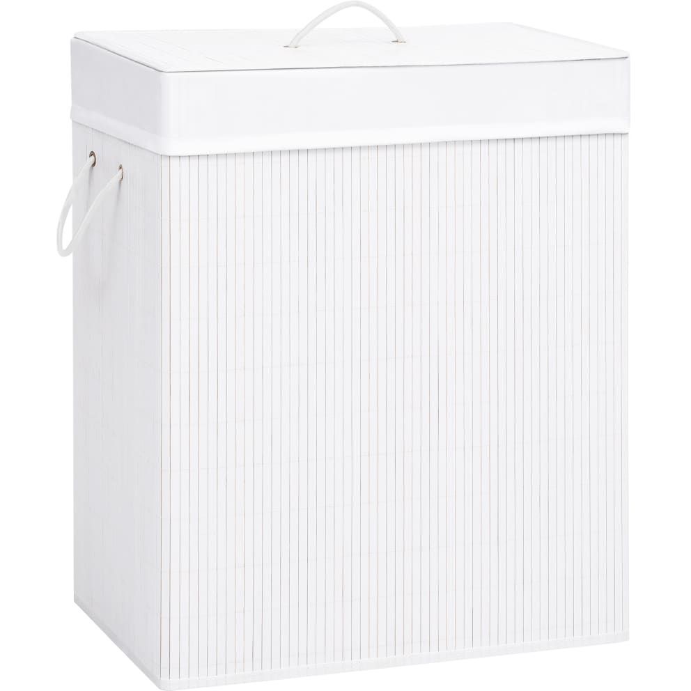 Bambu pyykkikori valkoinen 100 l