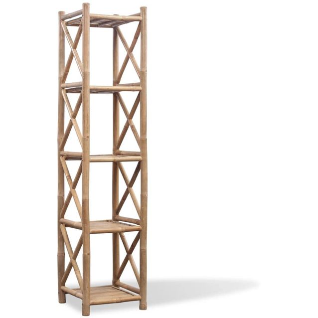 Bambuhylly 5-tasoinen neliö_1