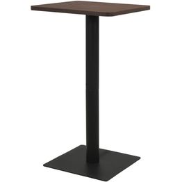 Bistropöytä tumma tuhka 50x50x107 cm