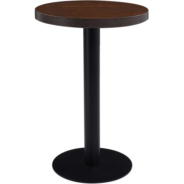 Bistropöytä tummanruskea 50 cm mdf_1