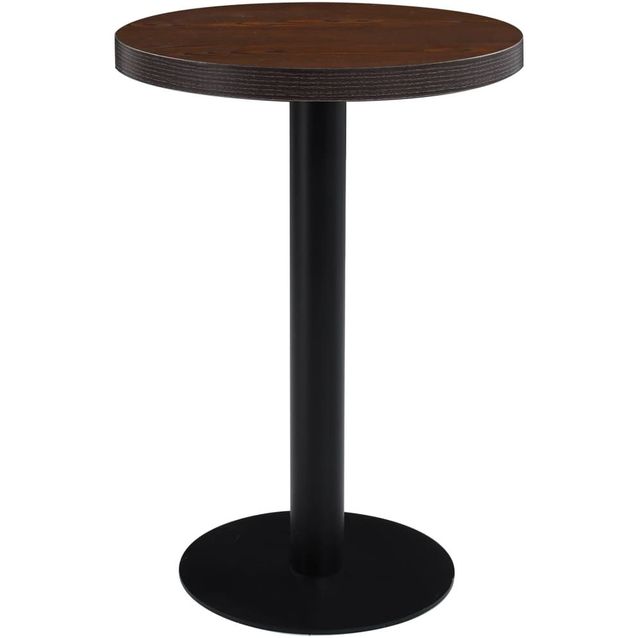 Bistropöytä tummanruskea 60 cm mdf_1