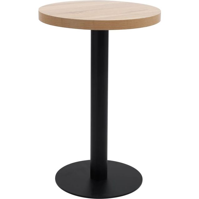 Bistropöytä vaaleanruskea mdf 50 cm_1