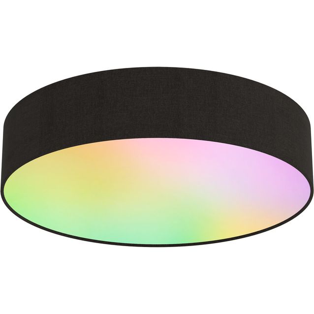 Älykattoplafondi Calex Smart Ø30cm RGB + 3000-6500K musta