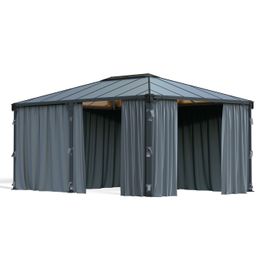 Paviljongin verhosetti Palram-Canopia Milano/Martinique 4300, 3x4.3m, harmaa