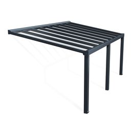 Terassikatos Palram-Canopia Stockholm Premium, harmaa/kirkas, eri kokoja