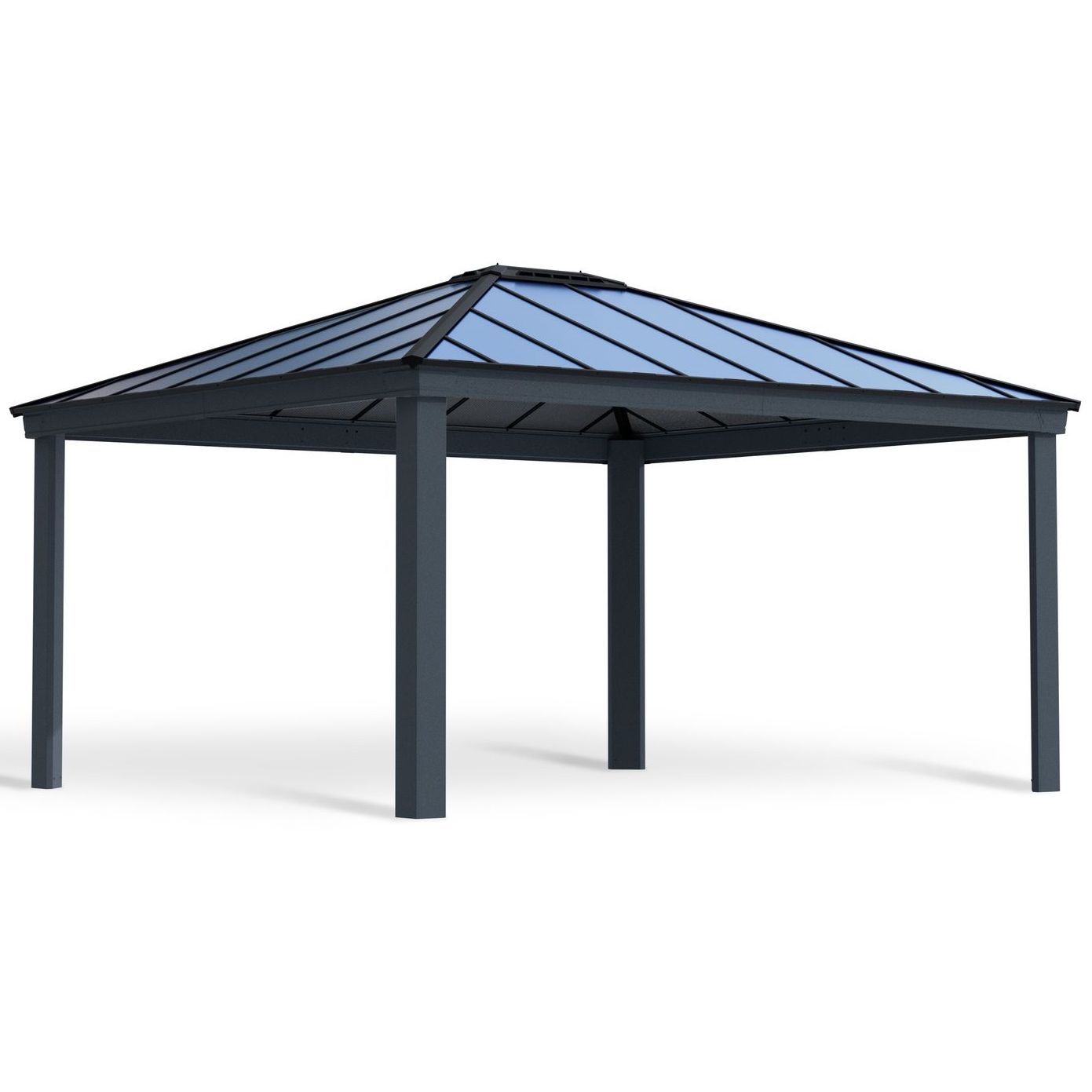 Paviljonki Palram-Canopia Dallas, 20.6m², 4.3x5m, 14x16ft, harmaa