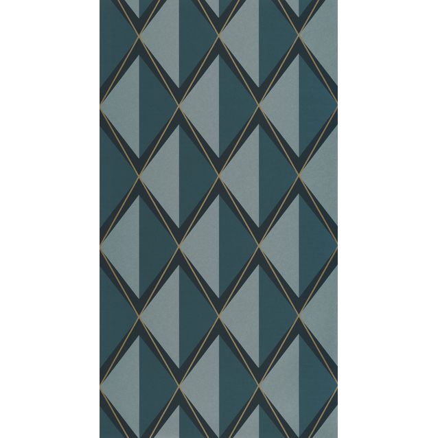Tapetti Casadeco Chaplin Bleu Petrole (201086515)