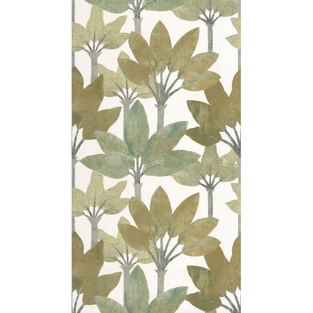 Tapetti Casadeco Babel, non-woven, vinyylipinta, Vert Nil (89717283)