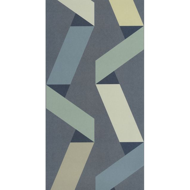 Tapetti Casadeco Ribbon Game Bleu (200646767)