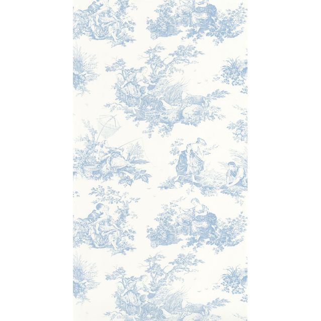 Tapetti Casadeco Scene D'Été Bleu Porcelaine (87916217)