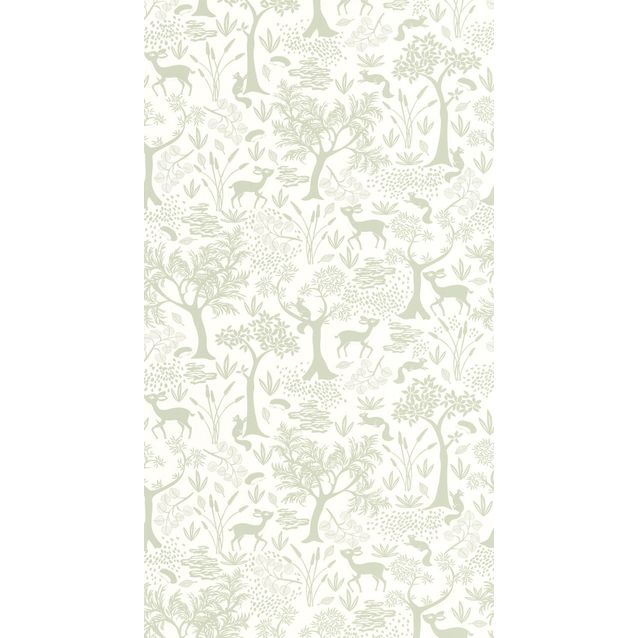 Tapetti Casadeco Poetic Forest Vert Amande (88267763)