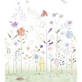 Kuvatapetti Casadeco The Garden Small World With Snail Bouquet, eri kokoja