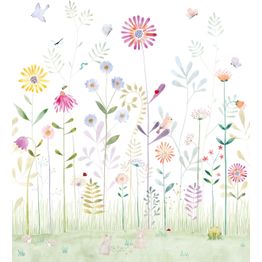 Kuvatapetti Casadeco The Garden Small World With Frog Bouquet, eri kokoja