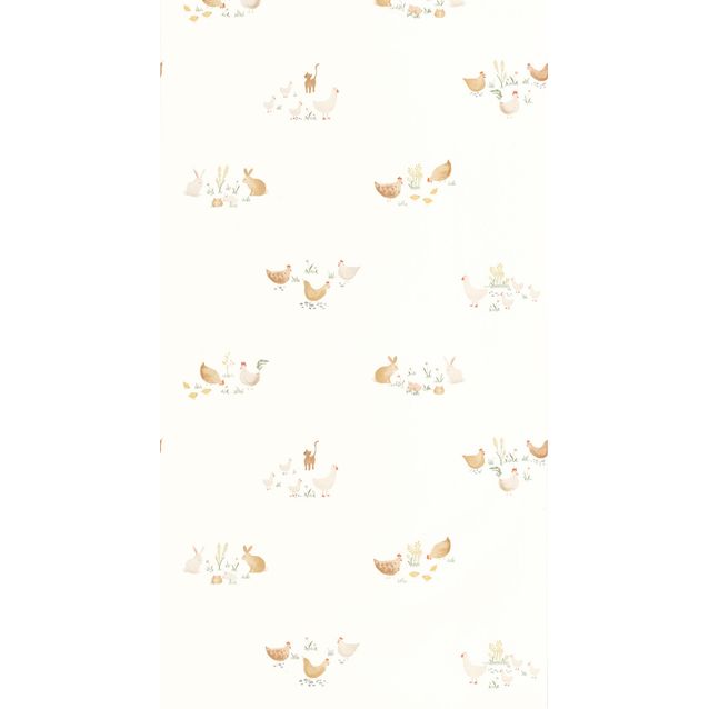 Tapetti Casadeco Companions Of The Farm Terracotta (88372658)