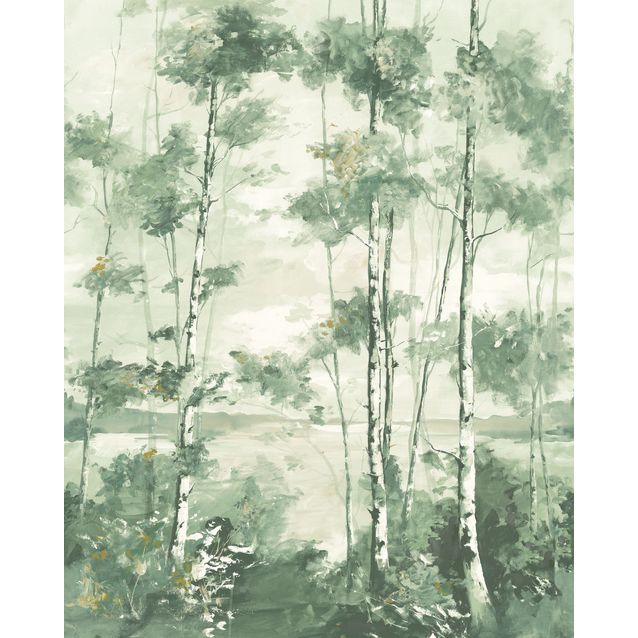 Kuvatapetti Casadeco Foret Boreale S Vert Eucalyptus 200x250cm (89567805)