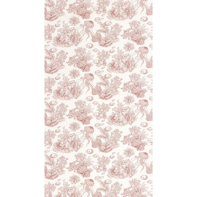 Tapetti Casadeco Côte Sauvage, non-woven, vinyylipinta, Rouge Ecrevisse (201478338)