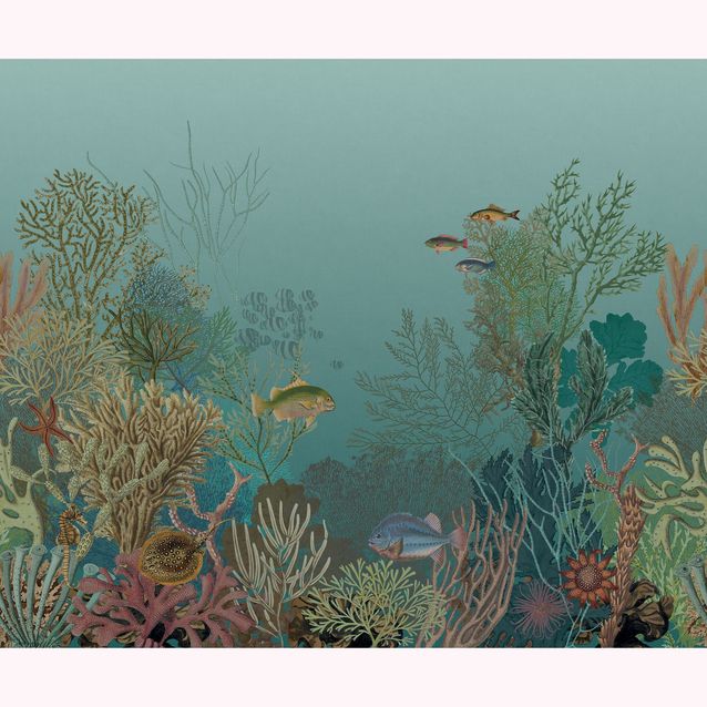 Kuvatapetti Casadeco Aquarium S Bleu Abysse 300x250cm (201546307)