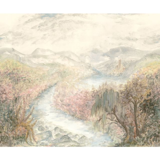 Kuvatapetti Casadeco Ruisseau De Joie S Rose Nude 300x250cm (200124107)