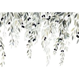 Kuvatapetti Casadeco Memory Tree, Vert Olive, eri kokoja