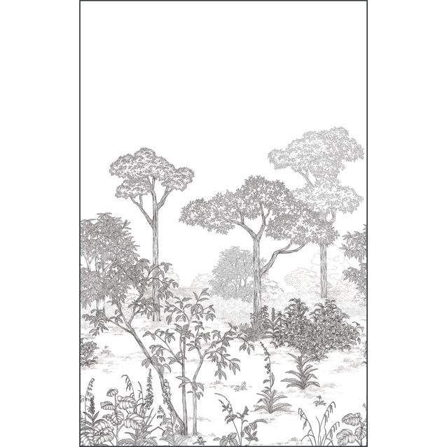 Kuvatapetti Caselio Arboretum Noir Blanc 200x310cm (106690904)