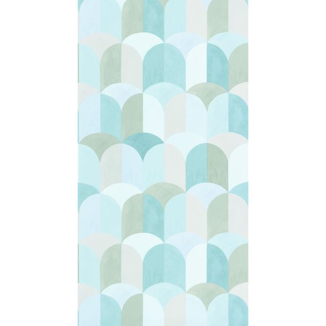 Tapetti Caselio Bandol, non-woven, vinyylipinta, Bleu Ocean (105446787)