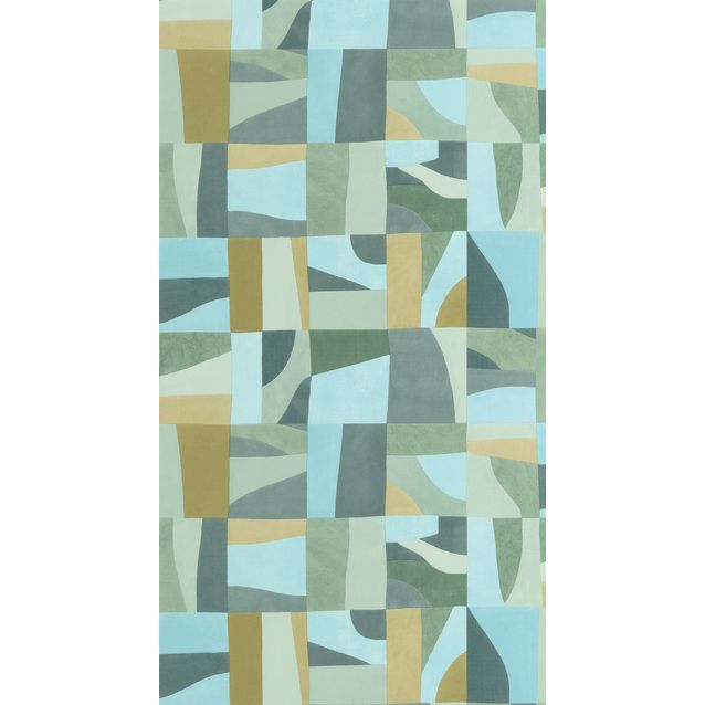 Tapetti Caselio Aix, non-woven, vinyylipinta, Bleu Ocean Vert (105466736)