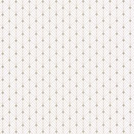 Tapetti Caselio Mistinguett, non-woven, vinyylipinta, Blanc Beige Irise (3100430110)
