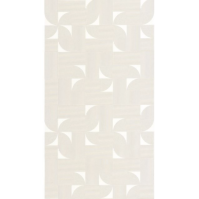 Tapetti Caselio Softness, non-woven, vinyylipinta, Blanc Or (106570014)