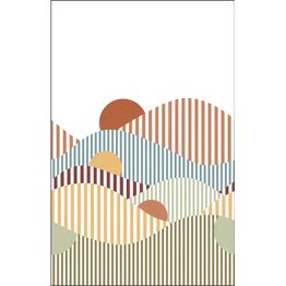 Kuvatapetti Caselio Linear Multicouleurs, eri kokoja