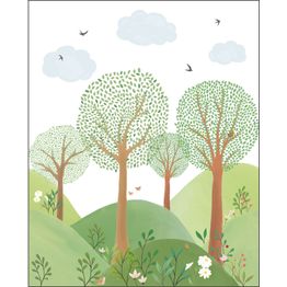 Kuvatapetti Caselio Le Monde De La Foret Vert L 250x310cm (105803202)