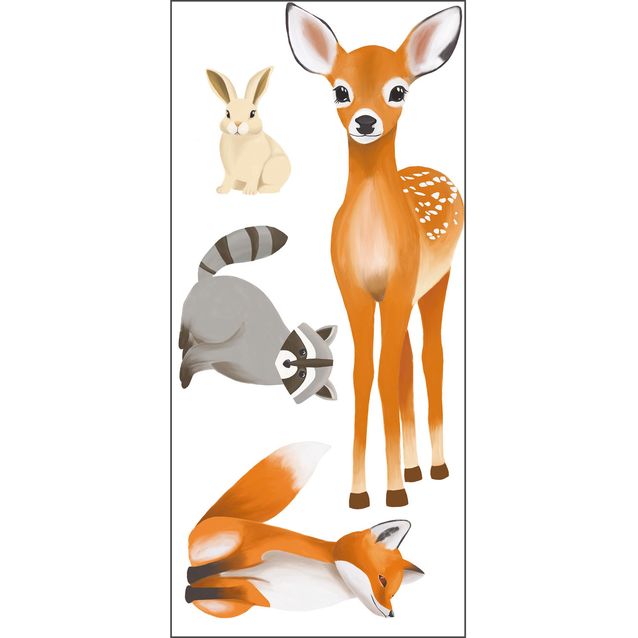 Tapettitarrat Caselio Decor Pre Encolle Animaux De La Foret Marron 0.53x1.06m (105873020)