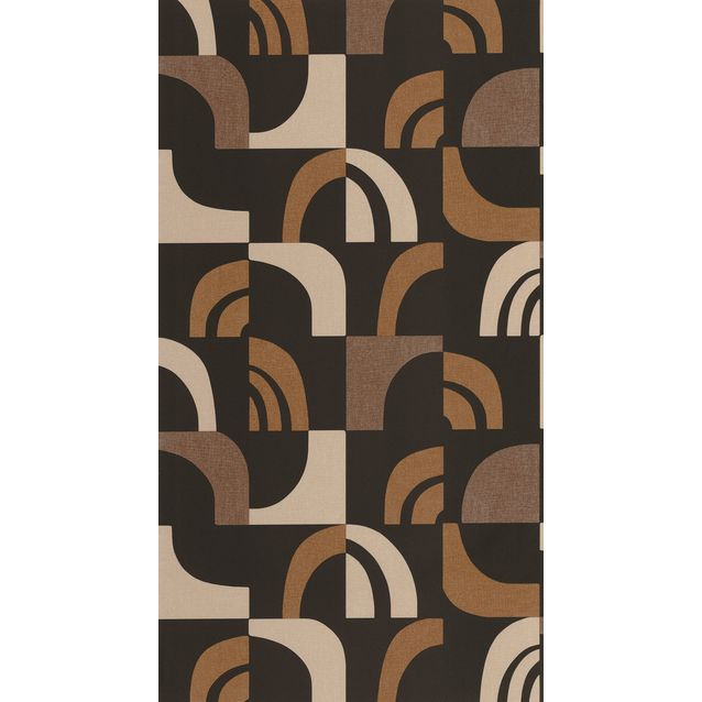 Tapetti Caselio Empreinte, non-woven, vinyylipinta, Terre Cuite Noir (106072098)