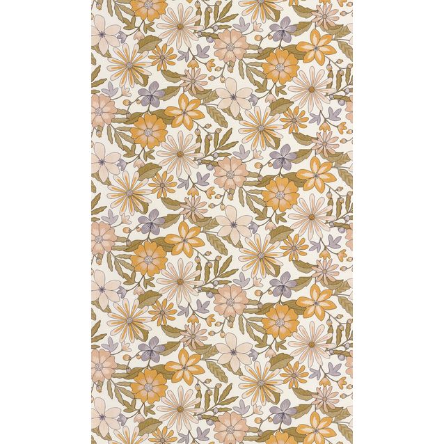 Tapetti Caselio Emy, non-woven, vinyylipinta, Violet Vert (106465078)