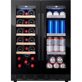 Viini- ja olutkaappi Cavin Arctic Collection 60 Duo, musta