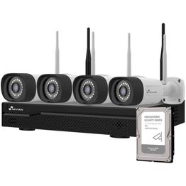 Valvontakamerapaketti Celotron Nivian, 3MP, 4 kameraa, 4 kanavaa + 500GB kiintolevy