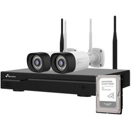 Valvontakamerapaketti Celotron Nivian Professional, 3MP, 2 kameraa, 10 kanavaa, 500GB