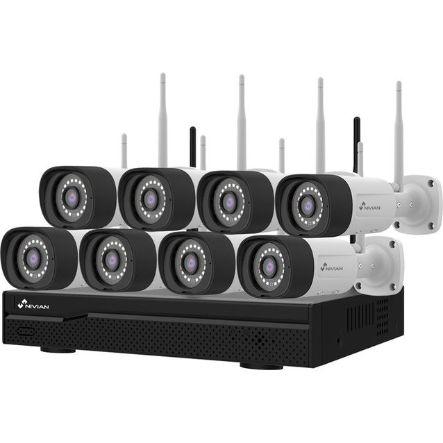 Valvontakamerapaketti Celotron Nivian Professional, 8x3MP kameraa, 16 kanavaa, langaton, yönäkö