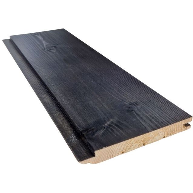 Saunapaneeli Cent STS4 15x120mm, kuusi, musta saunasuoja, päätypontattu, eri pituuksia